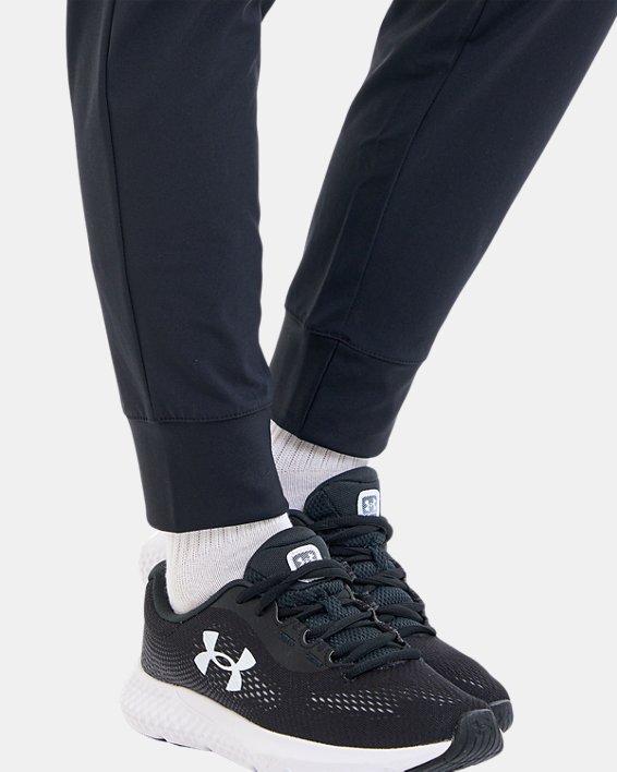 Women's UA Rival High-Rise Woven Pants in Black image number 9